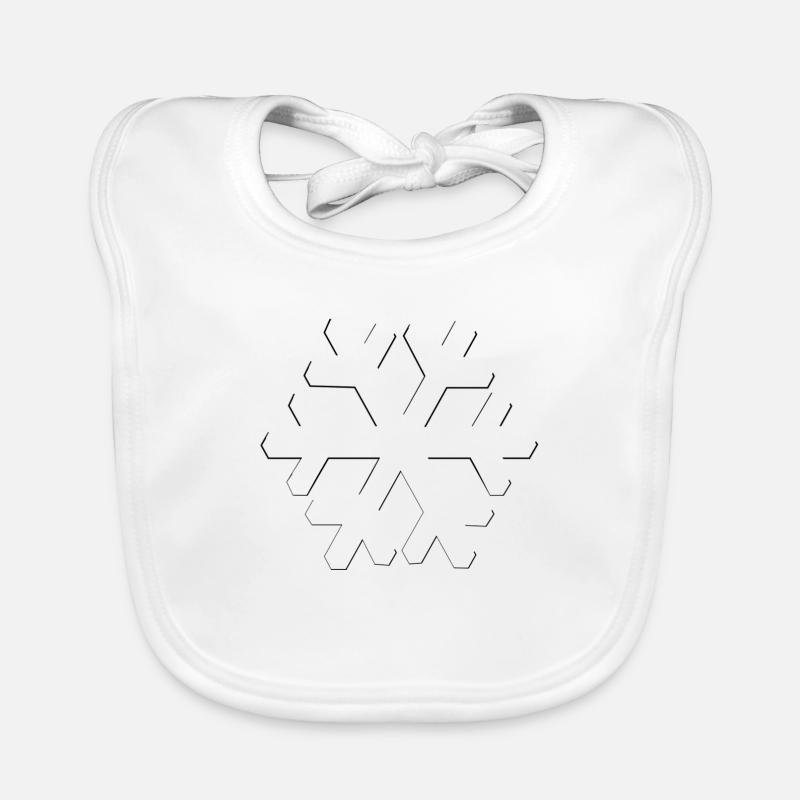SNOWFLAKE Organic Baby Bibs