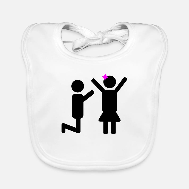 Demande de mariage Bavoir bio Bébé