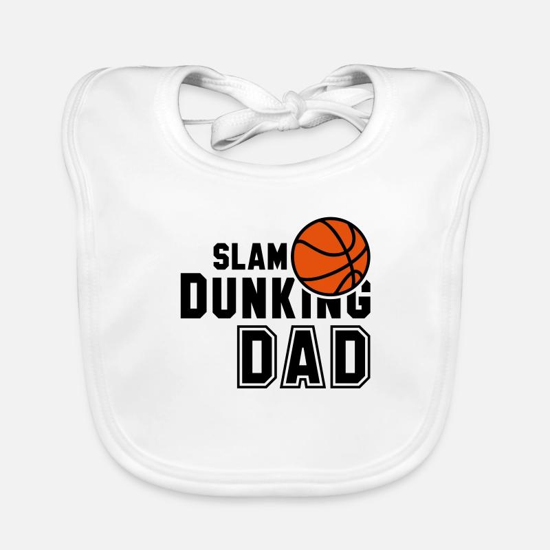 SLAM DUNKING DAD 2 Colors Baby Bio-Lätzchen