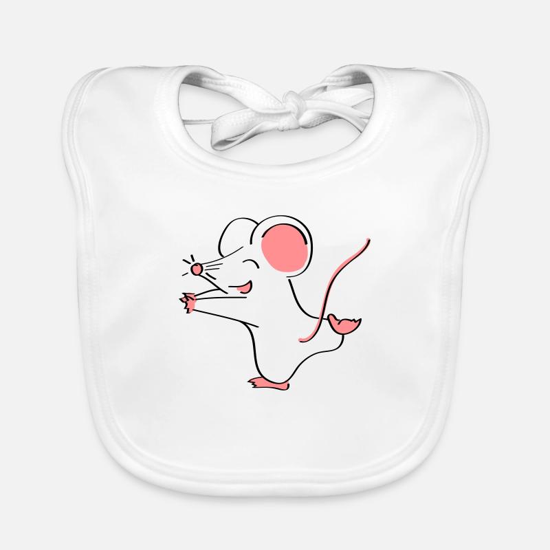 Mäusepaar Teil 1 Baby Bio-Lätzchen