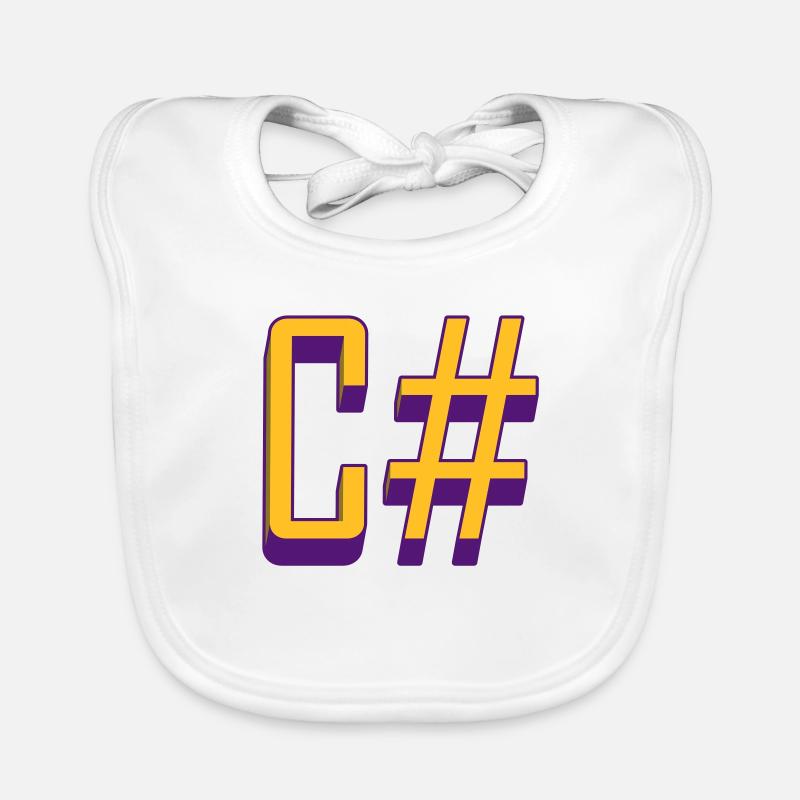 Programming Languages: C# / C sharp (Classic) Organic Baby Bibs