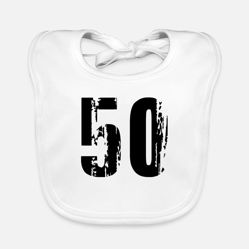 50 - Nummer Baby Bio-Lätzchen