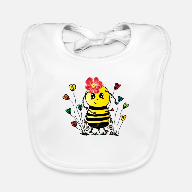 Apes funny bee Organic Baby Bibs