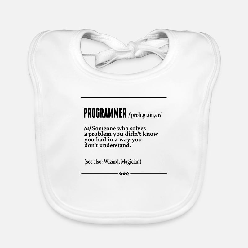Programmer Noun Organic Baby Bibs