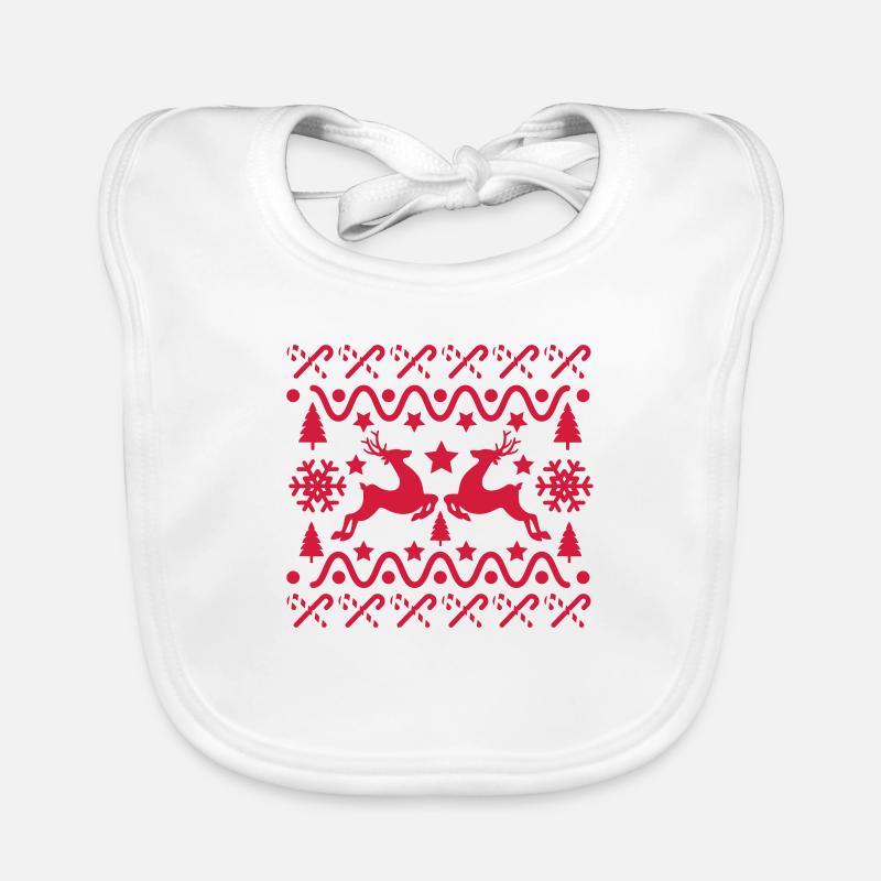 christmas Organic Baby Bibs