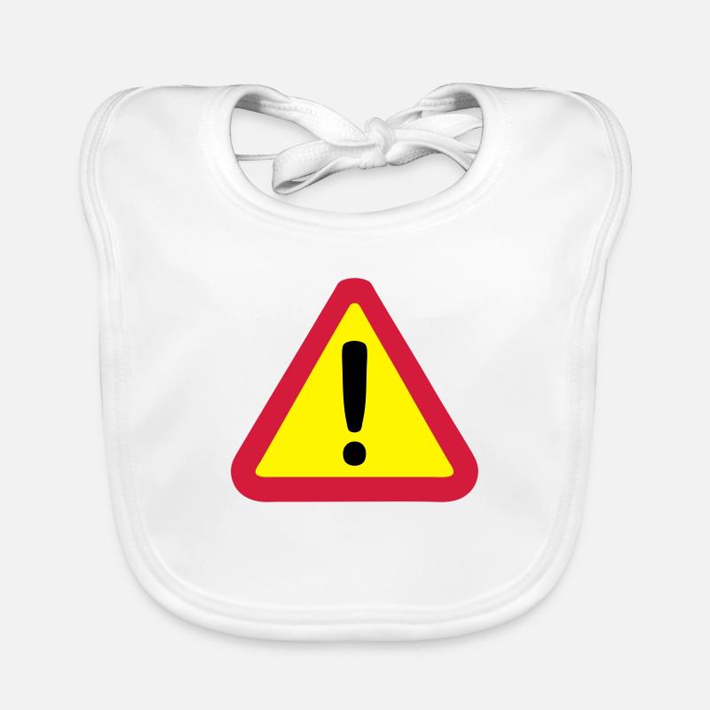 panneau danger 812 Bavoir bio Bébé