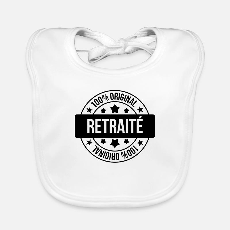 retraite / retraité / retraitée / pension Bavoir bio Bébé