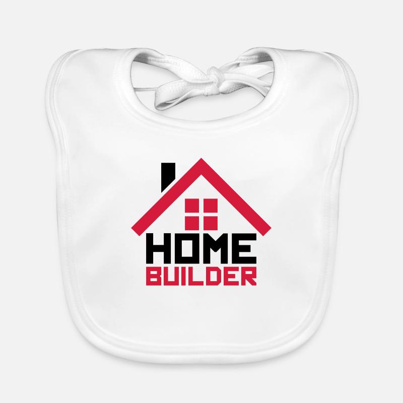 eigenheim home builder haus bauen gebaeude logo de Baby Bio-Lätzchen