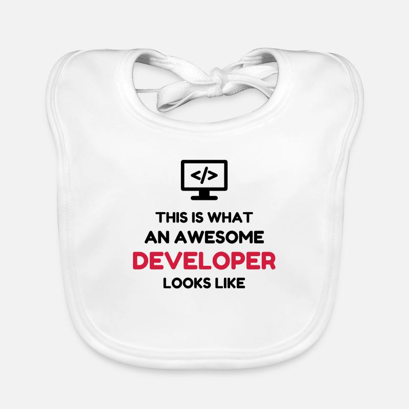 Entwickler / Informatiker / Programmierer / Baby Bio-Lätzchen