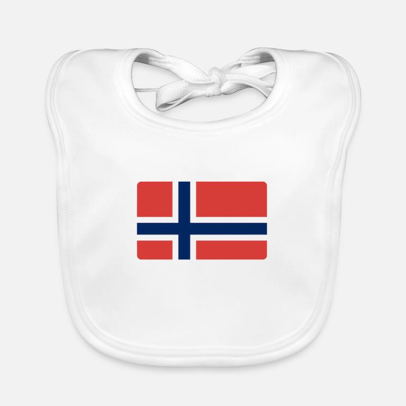 Drapeau norvégien Bavoir bio Bébé