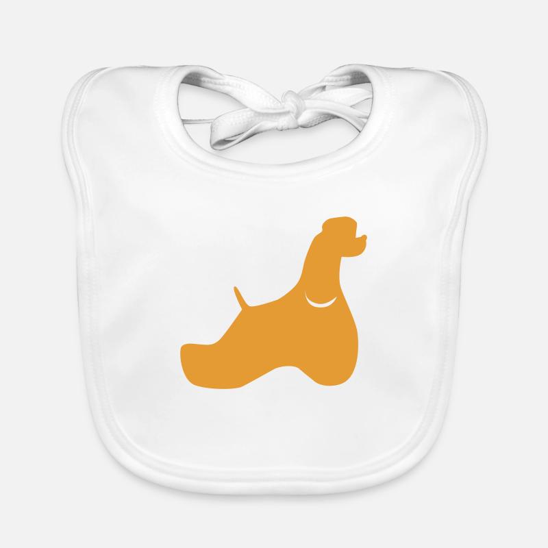 Cocker Silhouette Bavoir bio Bébé