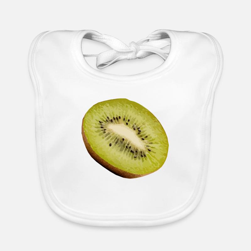 Kiwi - Bavoir bio Bébé - blanc