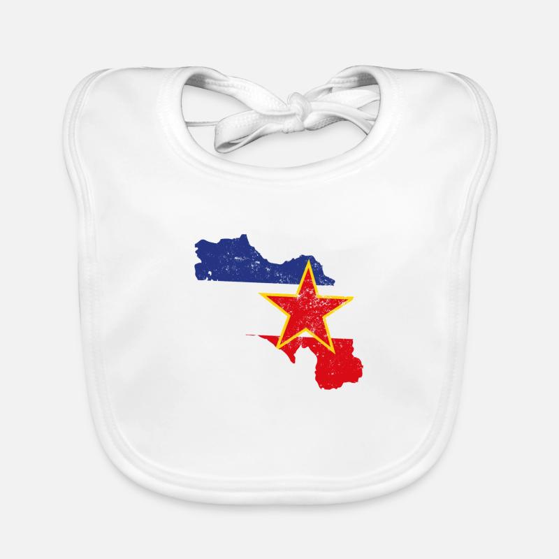 Balkan Yugoslavia Nostalgie Geschenkidee Baby Bio-Lätzchen