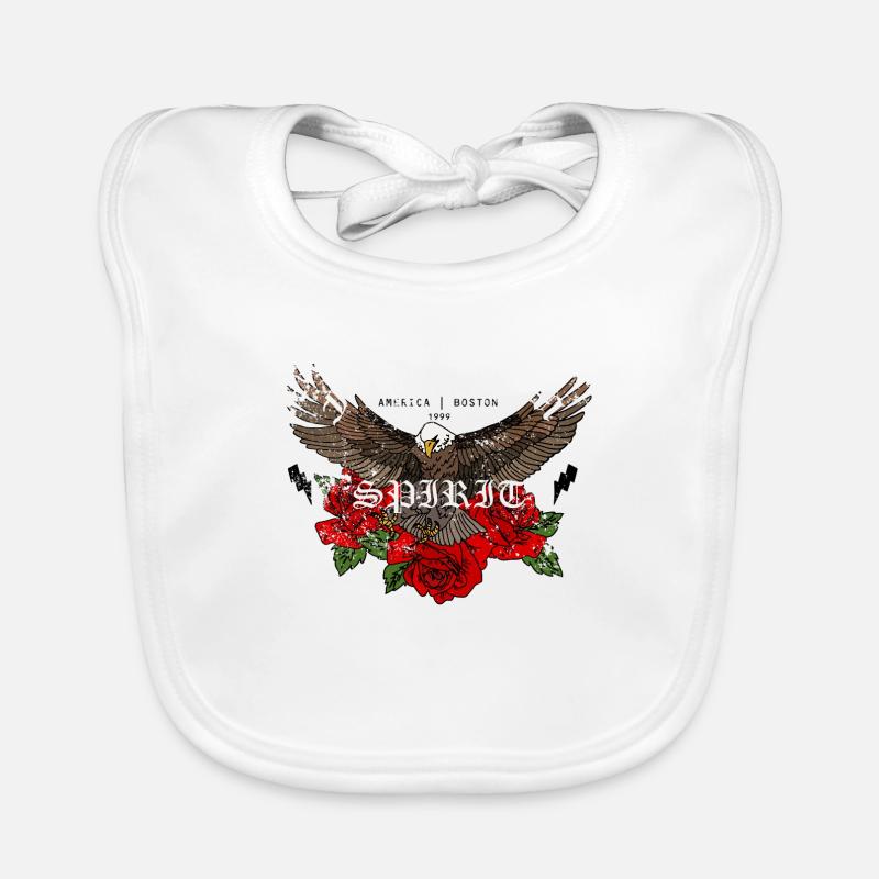 Aigle avec un design rose de haute qualité Bavoir bio Bébé