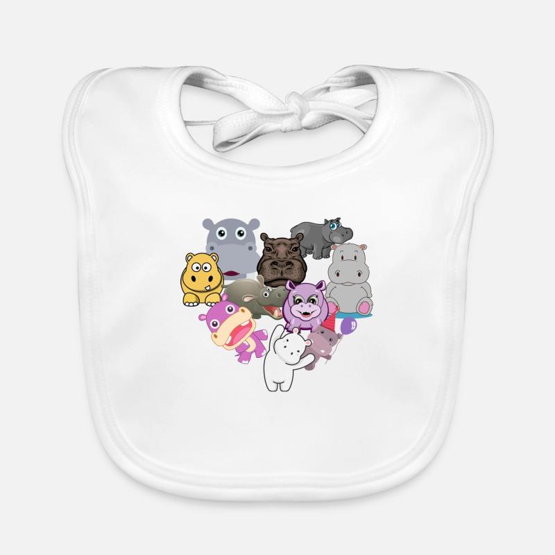 Hippo-Liebe Baby Bio-Lätzchen