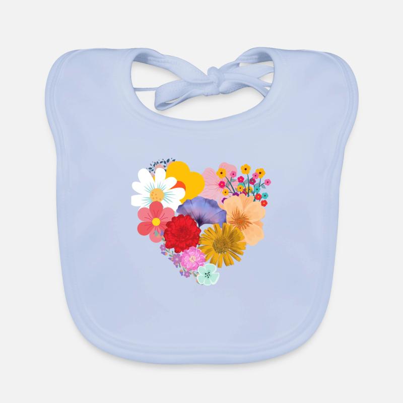 Fleur d’amour Bavoir bio Bébé