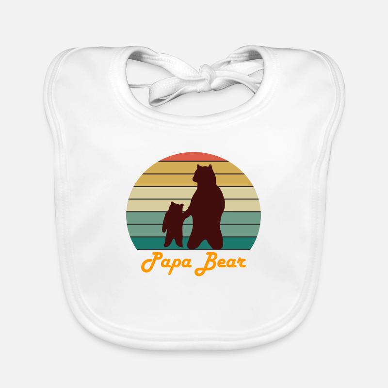 Papa Ours Bavoir bio Bébé