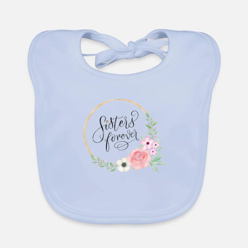 Sœurs pour toujours Bavoir bio Bébé
