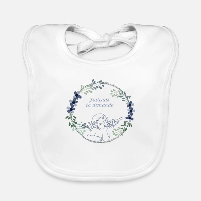 j attends ta demande Bavoir bio Bébé