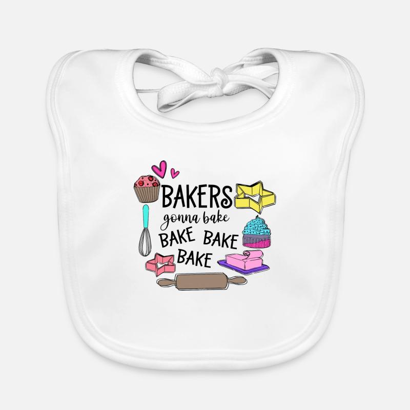 Baking Baker Baker Bakery Confectionery Cake Organic Baby Bibs