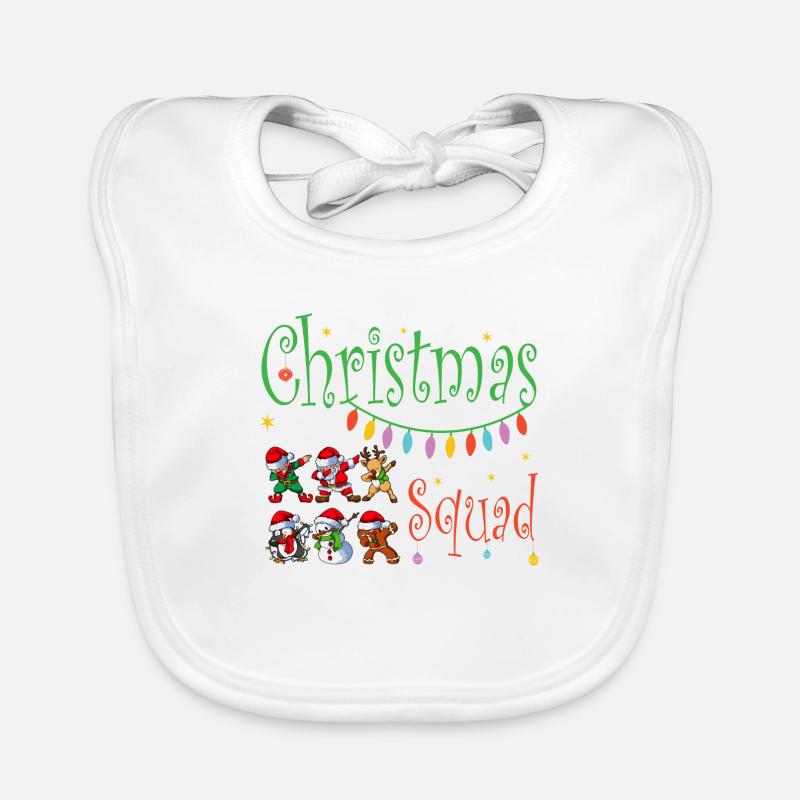 Christmas Squad Organic Baby Bibs