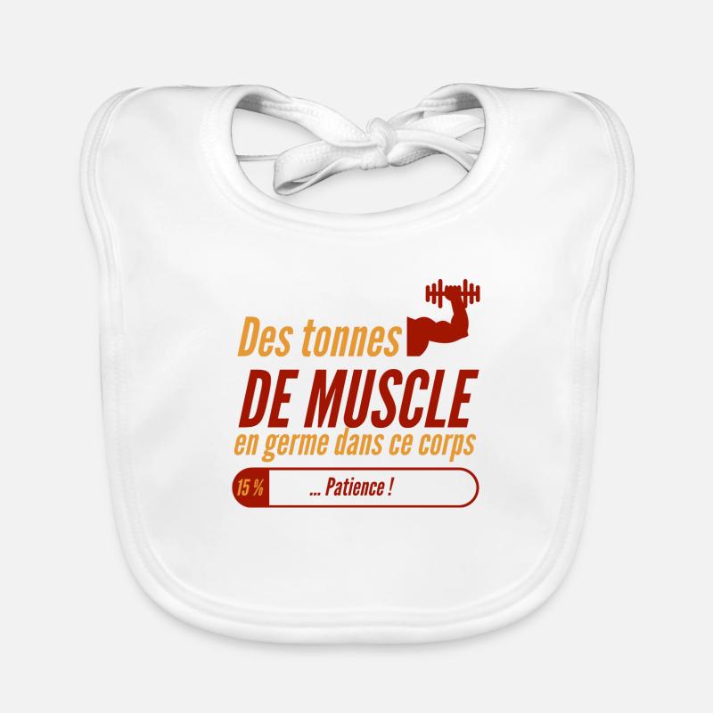 Des tonnes de muscle en germe dans ce corps Bavoir bio Bébé