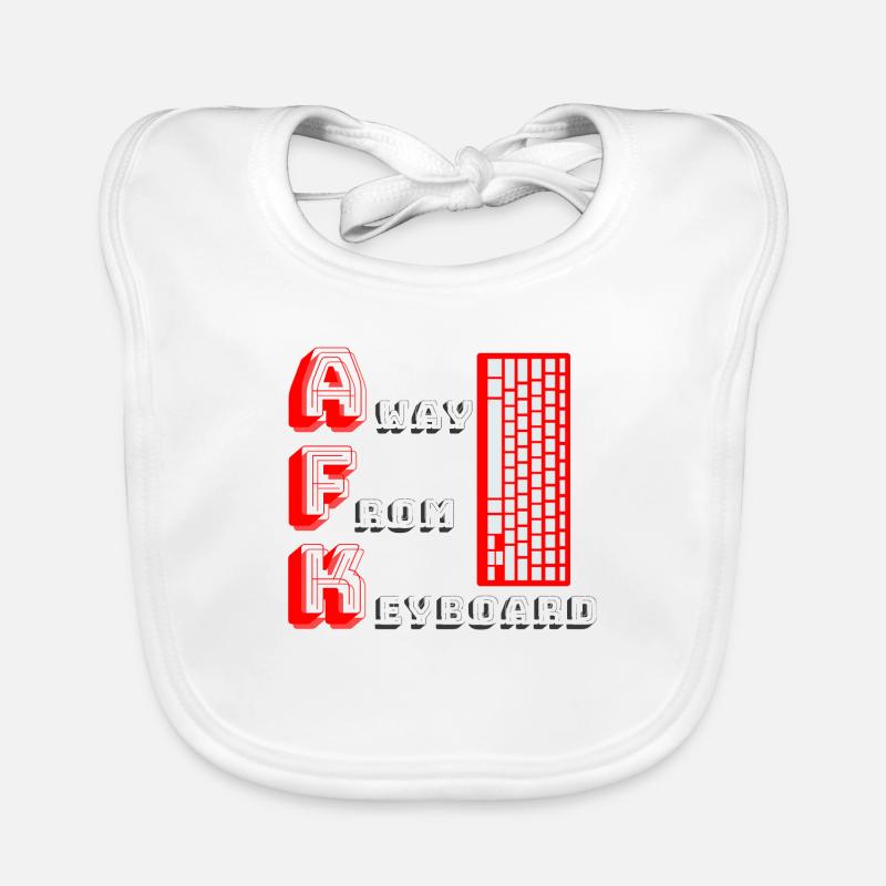 AFK | Away from keyboard Organic Baby Bibs