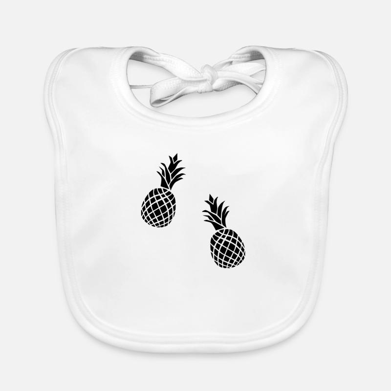 Ananas Silhouette Baby Bio-Lätzchen