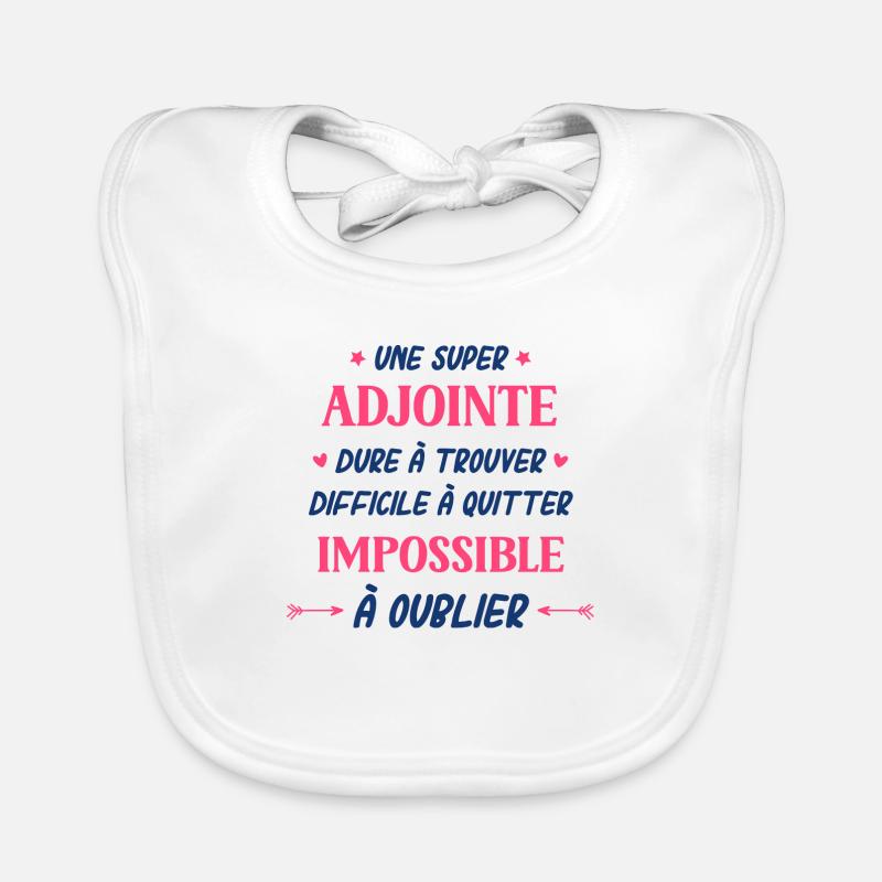 Une super adjointe Bavoir bio Bébé