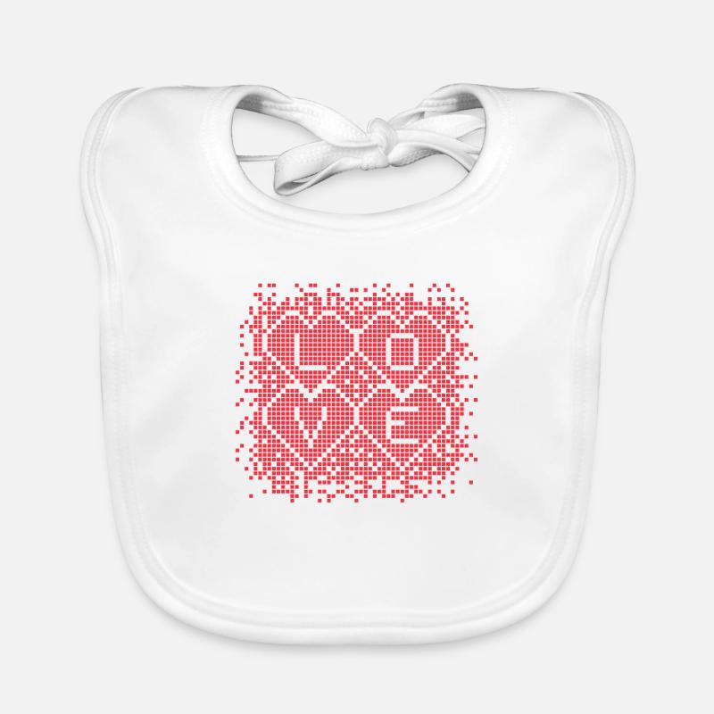 Liebe Pixel Design Baby Bio-Lätzchen