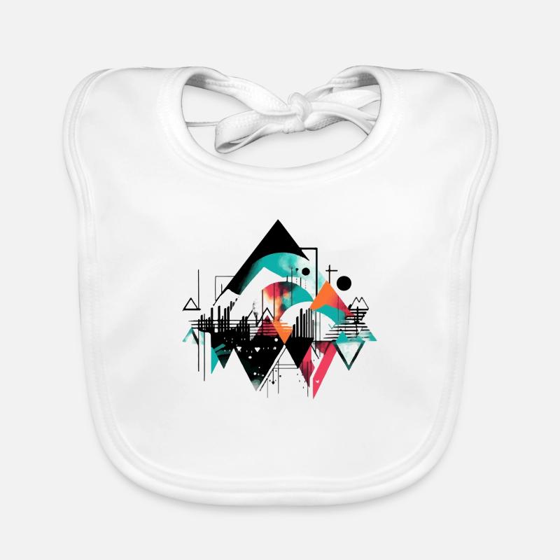 Urbane Geometrie Baby Bio-Lätzchen