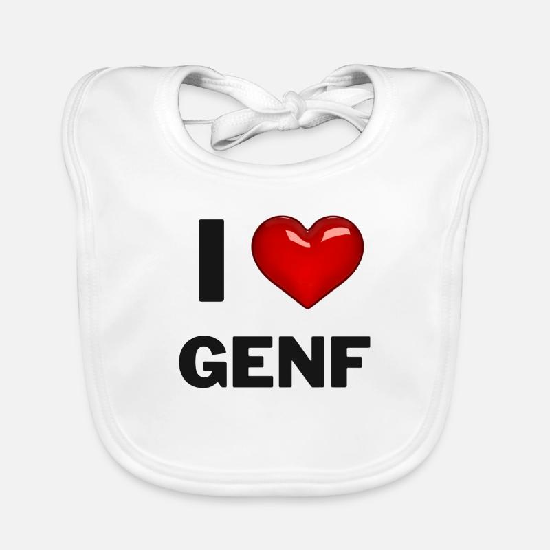 J’aime Genève Bavoir bio Bébé