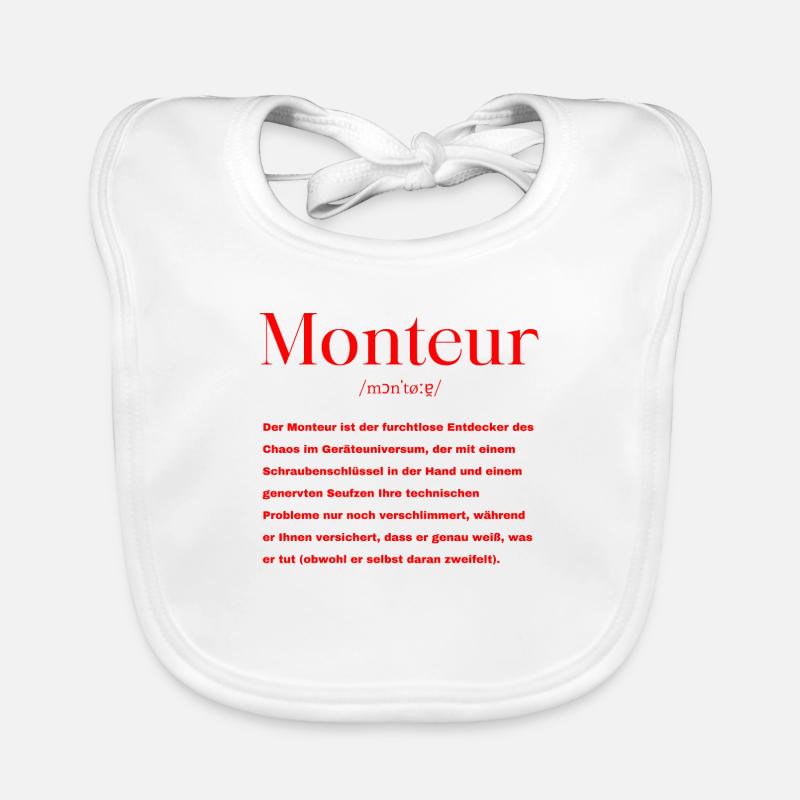 Monteur Definition Baby Bio-Lätzchen