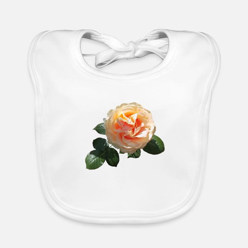 Frühlingsrose Baby Bio-Lätzchen