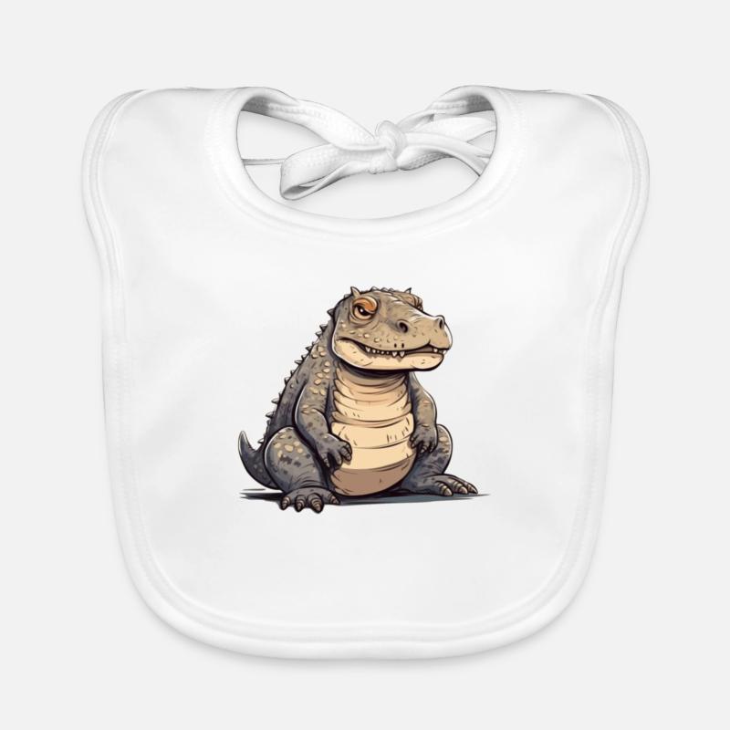 Krokodil Geschenkidee Baby Bio-Lätzchen