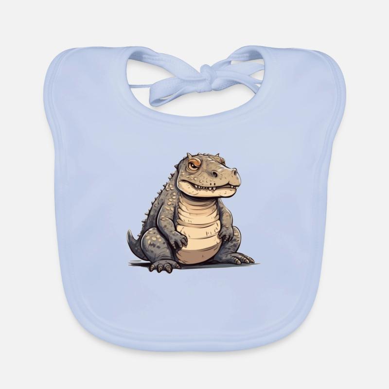Krokodil Geschenkidee Baby Bio-Lätzchen