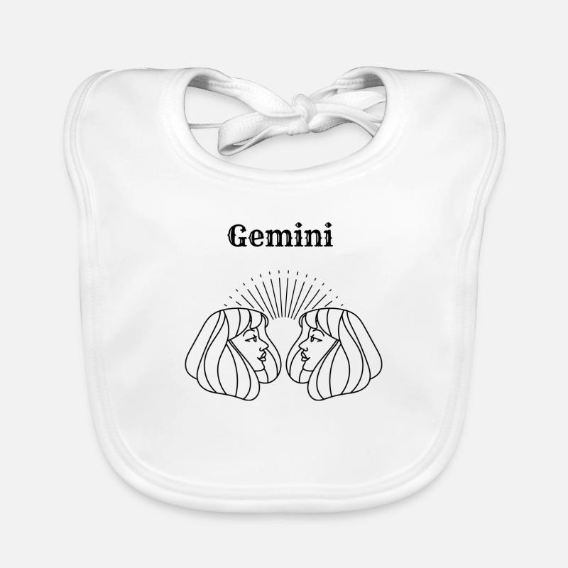 Gémeaux Bavoir bio Bébé