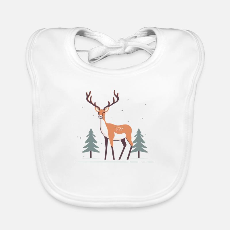 Cerf Bavoir bio Bébé