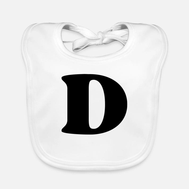 Buchstabe d Baby Bio-Lätzchen