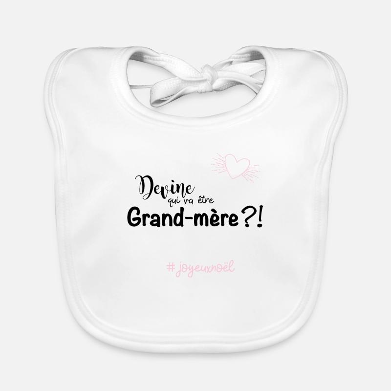 Devine qui va etre grand mere Bavoir bio Bébé
