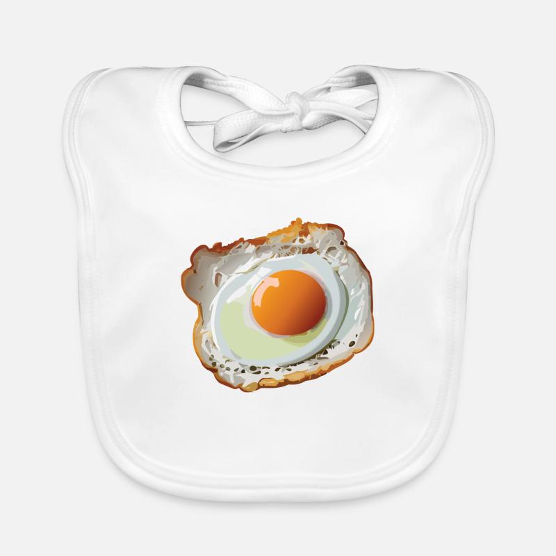 Oeuf au plat Bavoir bio Bébé