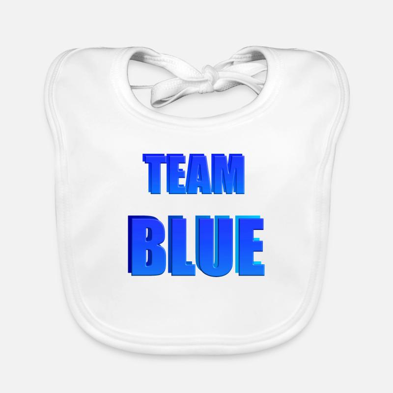 Team Blue Bavoir bio Bébé