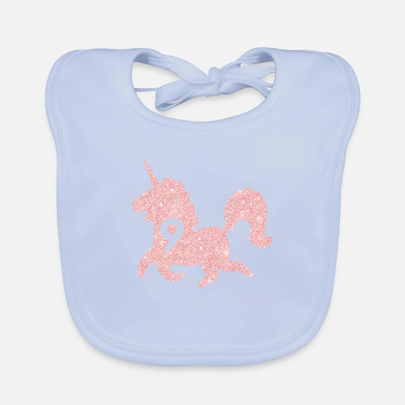 Einhorn 9. Geburtstag Baby Bio-Lätzchen