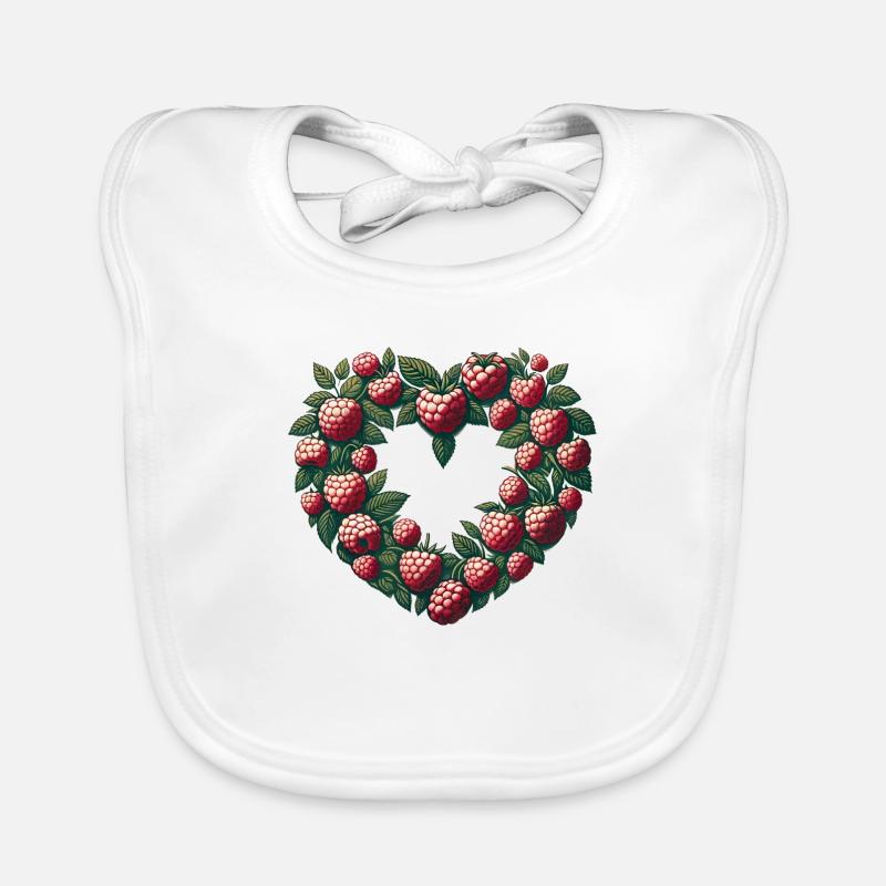 Framboises Bavoir bio Bébé