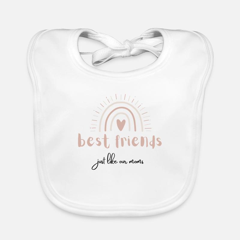 best friends - just like our moms Baby Bio-Lätzchen