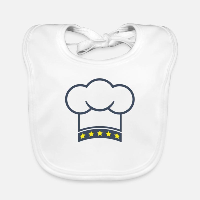 5 Star Chef's Hat Kitchen Master Chef Cool Organic Baby Bibs