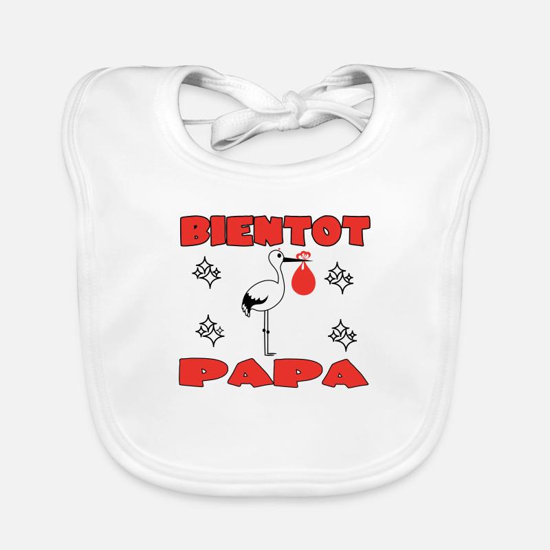 BIENTOT PAPA Bavoir bio Bébé