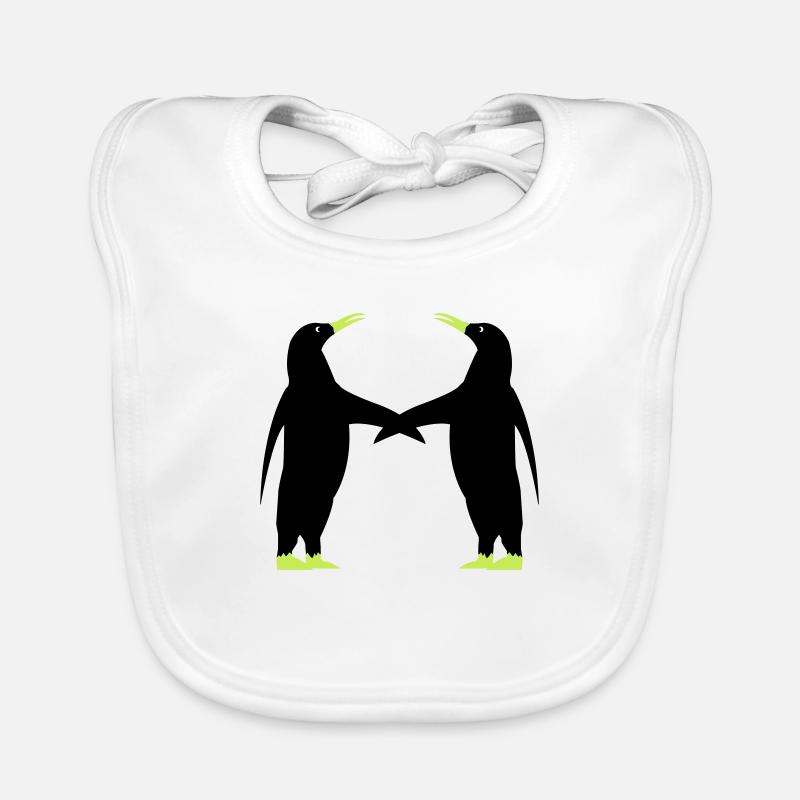Penguin 2 Organic Baby Bibs