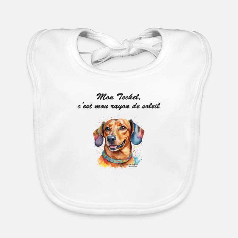 Teckel rayon de soleil Bavoir bio Bébé