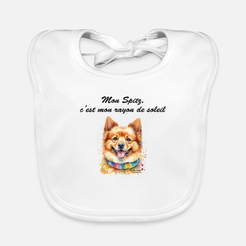 Spitz rayon de soleil Bavoir bio Bébé